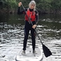 solo paddleboarder